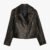Ladies Stylish Black Leather Biker Jacket