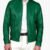 Men's Dark Natural Green Leather Cafe Racer Jacket